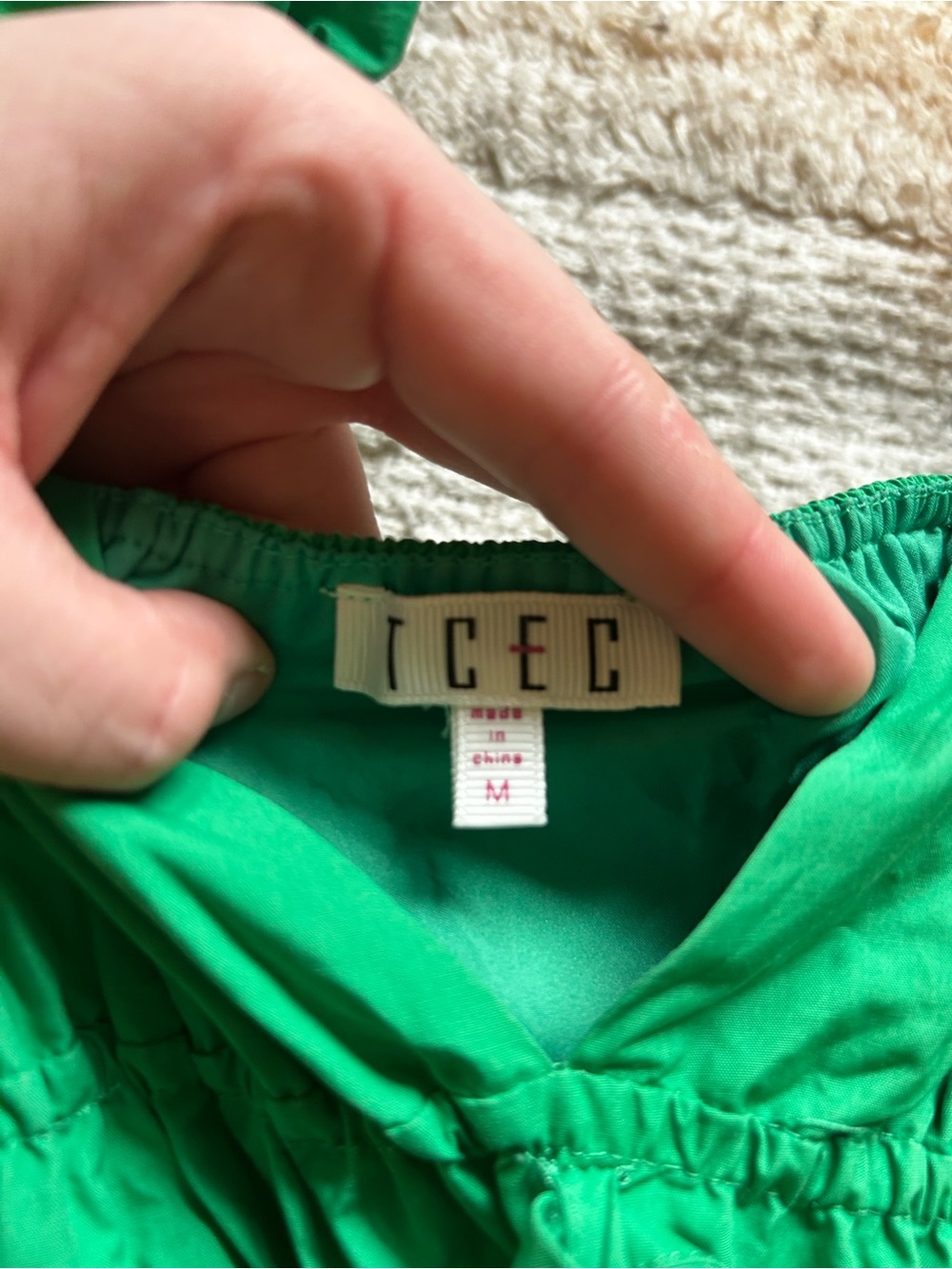 TCEC Emerald Green Tiered Maxi Dress with Puff Sleeves - Picture 2 of 2